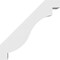 Ekena Millwork 3-in. W x 16-in. D x 16-in. H Copenhagen Architectural Grade PVC Knee Brace BRCP03X16X16CHG - alternate 6